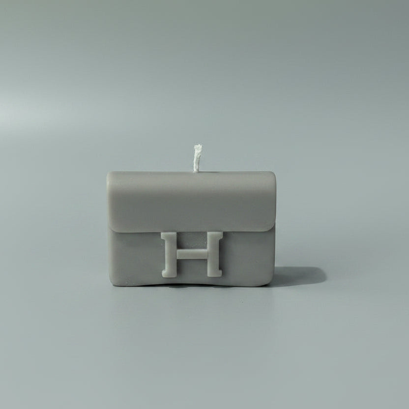Bougie parfumée artisanale forme sac
H mini gris