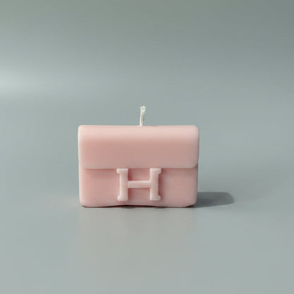 Bougie parfumée artisanale forme sac
H mini rose