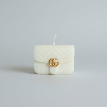 Bougie parfumée artisanale forme sac
gg mini crème