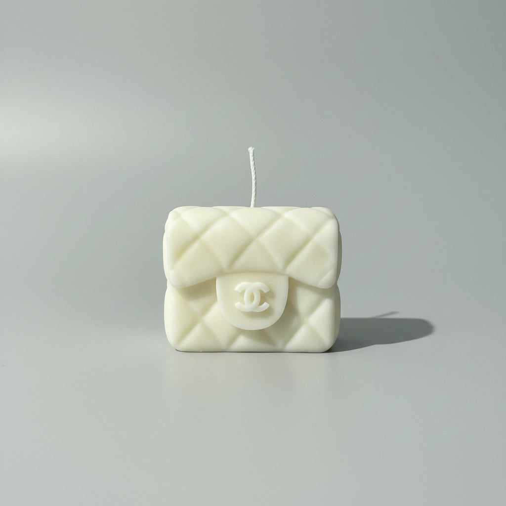 Bougie parfumée artisanale forme sac
