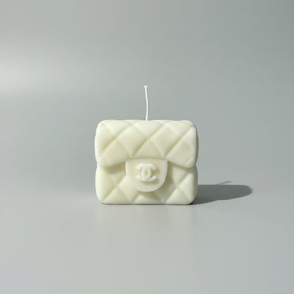 Bougie parfumée artisanale forme sac
