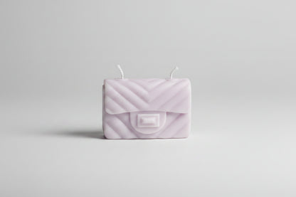 Bougie parfumée artisanale forme sac
mini violet